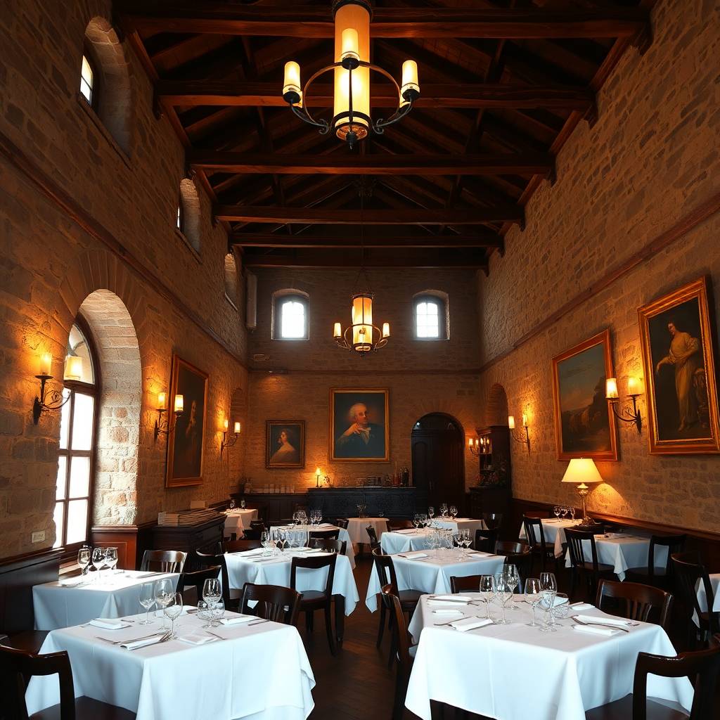 Interiér restaurace Faustův Dvůr